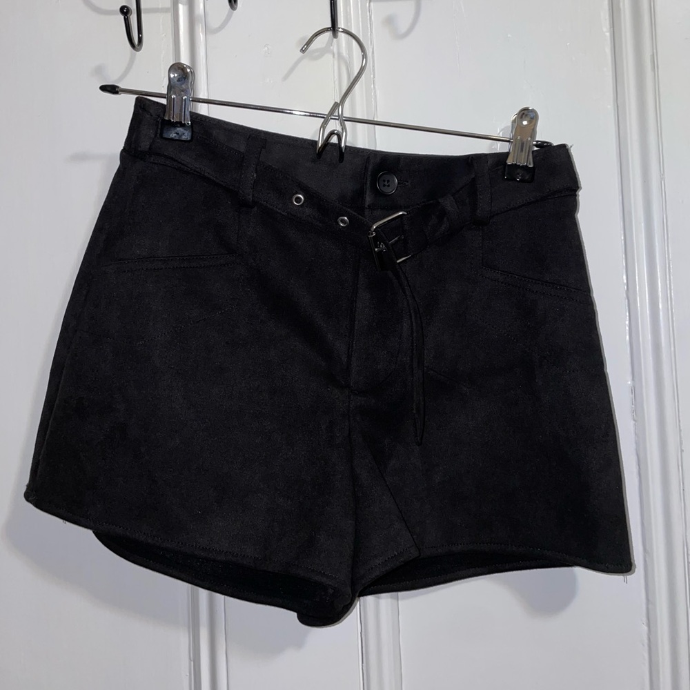 Forever 21 Black Suede Shorts